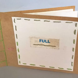 Full, (outside) 2014, 5.5 x 15.25 x 8.5", mixed media/artists' book