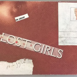 LostGirlsFound, (outside) 2014, 34.5 x 10.5", mixed media/artists' book