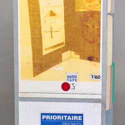 Prioritaire, (outside) 2013, 8.75 x 15.5 x 4.25", mixed media/artists' book