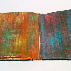 Reading Color I, (inside) 2015, 8.75 x 13.25 x 6.25", mixed media/artists' book