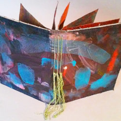 Reading Color I, (outside) 2015, 8.75 x 13.25 x 6.25", mixed media/artists' book