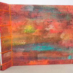 Reading Color VI, (outside), 2016,  7.25 x 16 x 9.5", mixed media/artists' book