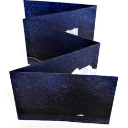 "drift", collaboration with Luciana Abait, (cover/exterior-interior), 2020, 9.73 x 68 x 13.5", mixed media