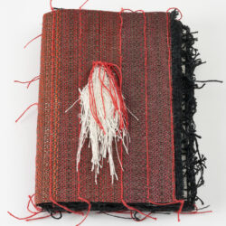 Red Notebook (Here's To The Red, White and Blue), 2021, 8.5 x 12.5 x 6.5", mixed media