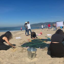The Center Will Not Hold", 2023, performance, part of "Swept Away: Love Letter to A Surrogate", Santa Monica Beach