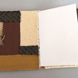 Small Patch, (inside) 2015, 5 x 7.75 x 4", board, paper, cloth, hemp cord