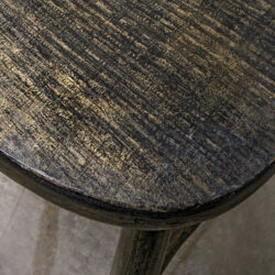 SpeakEasy Chair, (detail), -2025, 36 x 17.5 x 17", wood chair, typewriter / eraser tape, acrylic paint, varnish